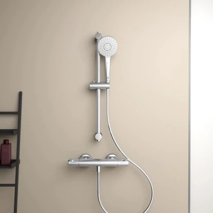 Ideal Standard Duschsystem Ceratherm T50 Aufputz Brausestange 900 Mm Chrom 9 Ideal Standard Duschsystem Ceratherm T50 Aufputz Brausestange 900 Mm Chrom – Bild 7