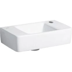 Geberit Handwaschbecken Renova Plan 40 Cm Weiß Mit Hahnloch