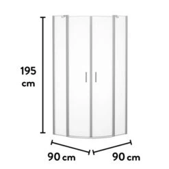 Baliv Duschkabine DUK-90.50R 90 Cm X 90 Cm Chrom 19 Baliv Duschkabine DUK-90.50R 90 Cm X 90 Cm Chrom -Dusch Welt Verkauf 250312107805 VM01 190221 L