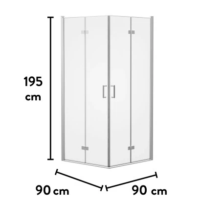 Baliv Duschkabine DUK-90.70E 90 Cm X 90 Cm Chrom 13 Baliv Duschkabine DUK-90.70E 90 Cm X 90 Cm Chrom – Bild 11