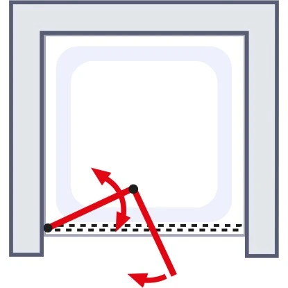 Schulte Falttür Kristall/Trend 90 Cm X 185 Cm Echtglas Klar Hell 5 Schulte Falttür Kristall/Trend 90 Cm X 185 Cm Echtglas Klar Hell – Bild 4