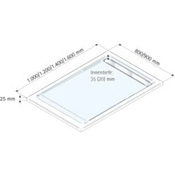 Schulte ExpressPlus Duschwanne Mit Rinne Extraflach 80x120cm -Dusch Welt Verkauf 32020 2053 4060991037146 5
