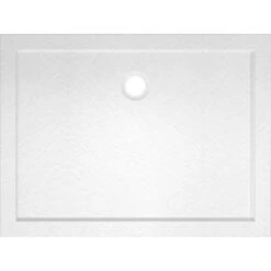 Baliv Duschwanne DW-120.80E Acryl In Steinoptik 120 Cm X 90 Cm Weiß -Dusch Welt Verkauf 3700710238652 S02 140720 L