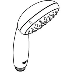 Grohe QuickFix Handbrause Vitalio Start 100 Schwarz 2 Strahlarten -Dusch Welt Verkauf 4005176782190 4520 AI 01