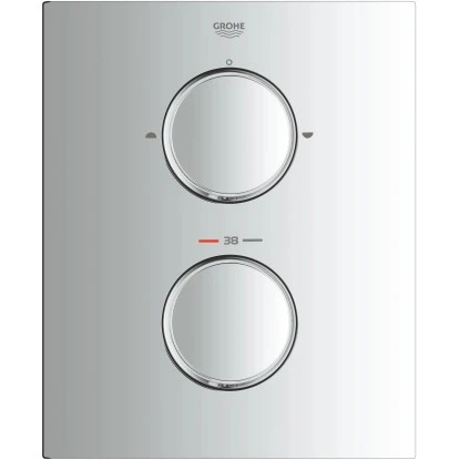 Grohe Thermostat Grotherm F Chrom Mit Integrierter 2-Wege-Umstellung 4 Grohe Thermostat Grotherm F Chrom Mit Integrierter 2-Wege-Umstellung – Bild 2