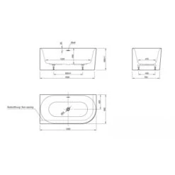 Ottofond Badewanne Mince Corner XS Rechts 155 Cm X 80 Cm Weiß 11 Ottofond Badewanne Mince Corner XS Rechts 155 Cm X 80 Cm Weiß -Dusch Welt Verkauf 4005489137007 3209 S 04