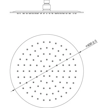 AquaSu Kopfbrause Santico Ø 40 Cm Chrom-Grau 4 AquaSu Kopfbrause Santico Ø 40 Cm Chrom-Grau – Bild 2