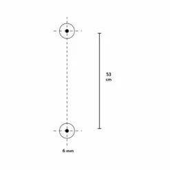 Baliv Brausestange DST-50.01, 58 Cm Verchromt -Dusch Welt Verkauf 4007873312373 WEB01 260521