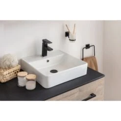 Fackelmann Aufsatzwaschbecken Vaida Keramik 40,5 Cm Weiß -Dusch Welt Verkauf 4008033796996 3254 02