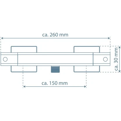Schütte Thermostat-Duscharmatur Signo Chrom 6 Schütte Thermostat-Duscharmatur Signo Chrom – Bild 4