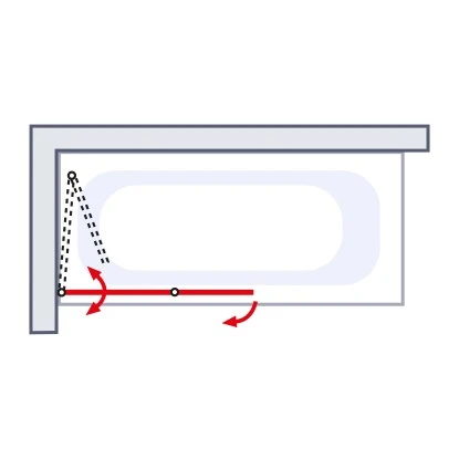 Schulte Badewannenaufsatz Mit Dekor Querstreifen Weiß 112 Cm X 140 Cm 4 Schulte Badewannenaufsatz Mit Dekor Querstreifen Weiß 112 Cm X 140 Cm – Bild 2