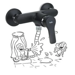 Baliv Duscharmatur DU-5750 Schwarz -Dusch Welt Verkauf 4048122122589 S03 171220 L