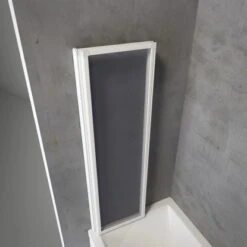 Schulte Badewannenaufsatz Einfaltbar Echtglas Weiß 125 Cm X 140 Cm -Dusch Welt Verkauf 4060991004551 2053 2