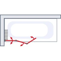 Schulte Badewannenaufsatz Einfaltbar Echtglas Weiß 125 Cm X 140 Cm -Dusch Welt Verkauf 4060991004551 2053 5