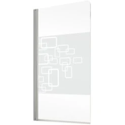 Schulte Wannenaufsatz Schwenkbar Echtglas Chrom Dekor Softcube 140 Cm X 80 Cm -Dusch Welt Verkauf 4060991005145 2053 2