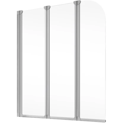 Schulte Badewannenaufsatz 3-teilig Alunatur Echtglas Klar Hell 118 X 130 Cm 4 Schulte Badewannenaufsatz 3-teilig Alunatur Echtglas Klar Hell 118 X 130 Cm – Bild 2