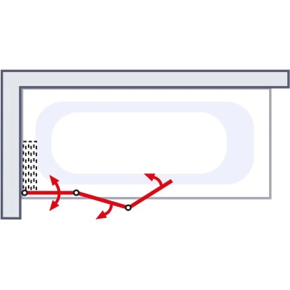 Schulte Badewannenaufsatz 3-teilig Alunatur Echtglas Klar Hell 118 X 130 Cm 5 Schulte Badewannenaufsatz 3-teilig Alunatur Echtglas Klar Hell 118 X 130 Cm – Bild 3