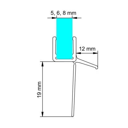 Schulte Wasserabweisprofil Für 5/6/8mm Duschkabinen Mit Extra Langer Dichtleiste 4 Schulte Wasserabweisprofil Für 5/6/8mm Duschkabinen Mit Extra Langer Dichtleiste – Bild 2