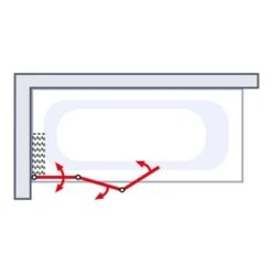Schulte Badewannenaufsatz 3-tlg. Alu Natur Dekor Liane 140 X 125 Cm -Dusch Welt Verkauf 4060991021060 6