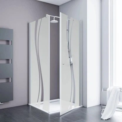 Schulte ExpressPlus Drehtür Seitenwand AlexaStyle2.0Dekor Liane 80cm 3 Schulte ExpressPlus Drehtür Seitenwand AlexaStyle2.0Dekor Liane 80cm