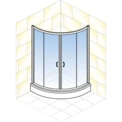 Schulte ExpressPlus Runddusche Sunny Sicherheitsglas Alpinweiß 190x90x90cm -Dusch Welt Verkauf 4060991051098 2053 5