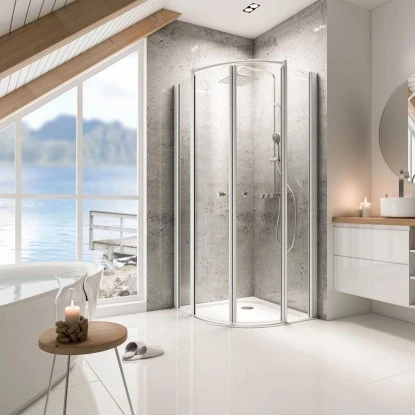 Schulte ExpressPlus Runddusche Garant Mit Duschwanne Alu Natur 200x90x90cm 3 Schulte ExpressPlus Runddusche Garant Mit Duschwanne Alu Natur 200x90x90cm