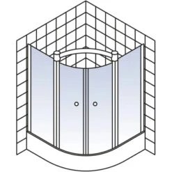 Schulte ExpressPlus Runddusche Garant Mit Duschwanne Chromoptik 200x90x90 17 Schulte ExpressPlus Runddusche Garant Mit Duschwanne Chromoptik 200x90x90 -Dusch Welt Verkauf 4060991055973 2053 5