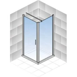 Schulte ExpressPlus Set Duschkabine Mit Drehtür AlexaStyle2.0 Mit DW 192x80cm -Dusch Welt Verkauf 4060991057038 2053 5