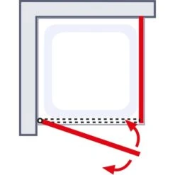 Schulte Drehtür Inkl. Seitenwand Toura Türanschlag Rechts 90 Cm X 90 Cm X 200 Cm -Dusch Welt Verkauf 4060991060182 2053 6