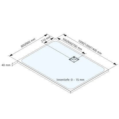 Schulte Duschwanne Mineralgussmit Steinstruktur 800 X 1000 Mm Grau 5 Schulte Duschwanne Mineralgussmit Steinstruktur 800 X 1000 Mm Grau – Bild 3