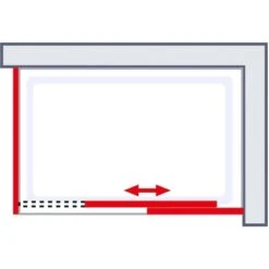 Schulte Schiebetür Toura Mit Seitenwand L 200 X 120 X 80 Cm Schwarz Klar Hell -Dusch Welt Verkauf 4060991069932 2053 6