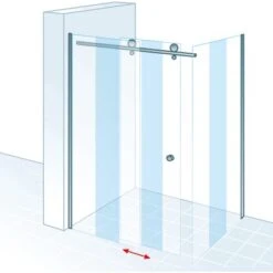 Schulte Schiebetür Toura Mit Seitenwand R 200 X 120 X 90 Cm Schwarz Klar Hell -Dusch Welt Verkauf 4060991069963 2053 5