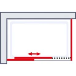 Schulte Schiebetür Toura Mit Seitenwand R 200 X 120 X 90 Cm Schwarz Klar Hell -Dusch Welt Verkauf 4060991069963 2053 6