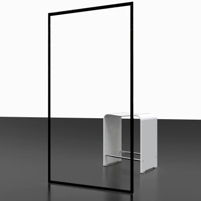 Schulte Badewannenfaltwand Komfort 1-tlg. Dekor Frame Mattschwarz 140 Cm X 80 Cm 5 Schulte Badewannenfaltwand Komfort 1-tlg. Dekor Frame Mattschwarz 140 Cm X 80 Cm – Bild 3