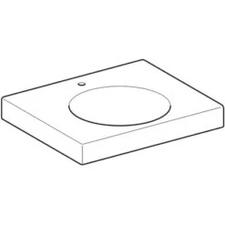 Geberit Waschbecken Preciosa II 60 Cm Weiß Mit Ablagefläche 7 Geberit Waschbecken Preciosa II 60 Cm Weiß Mit Ablagefläche -Dusch Welt Verkauf 4123 123262000 Perspective