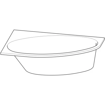 Geberit Eckbadewanne Renova 150 Cm Weiß Rechts 4 Geberit Eckbadewanne Renova 150 Cm Weiß Rechts – Bild 2