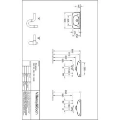 Villeroy & Boch Handwaschbecken Compact O.Novo 50 Cm Weiß Seitl. Hahnl. Mit ÜL -Dusch Welt Verkauf 4123 vbtz 536150 536151 5