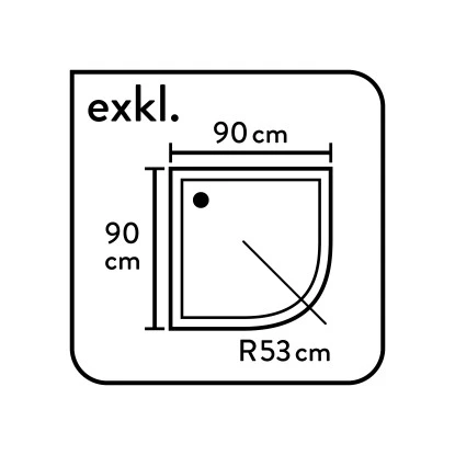 Baliv Duschkabine DUK-90.50R 90 Cm X 90 Cm Chrom 10 Baliv Duschkabine DUK-90.50R 90 Cm X 90 Cm Chrom – Bild 8