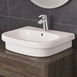 Grohe Aufsatz-Waschbecken Euro Keramik 60 Cm Alpinweiß 7 Grohe Aufsatz-Waschbecken Euro Keramik 60 Cm Alpinweiß -Dusch Welt Verkauf 428794 4250 01