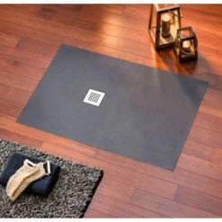 Ottofond Duschwanne Strato 100 Cm X 80 Cm X 2,4 Cm Anthrazit -Dusch Welt Verkauf 440898 3209 3