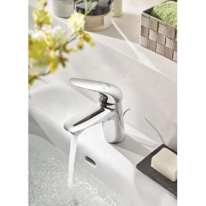 Grohe Einhand-Waschtischbatterie Eurostyle S-Size Geschlossener Hebelgriff Chrom 4 Grohe Einhand-Waschtischbatterie Eurostyle S-Size Geschlossener Hebelgriff Chrom – Bild 2