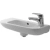 Duravit Handwaschbecken D-Code 50 Cm Weiß Mit Überlauf + Hahnloch Links -Dusch Welt Verkauf 46378 2438 706500009 223 1