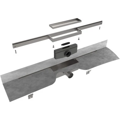 ESS Easy Drain Duschrinne M-Line 80 Cm Komplettset Sperrwasserhöhe 50 Mm 4 ESS Easy Drain Duschrinne M-Line 80 Cm Komplettset Sperrwasserhöhe 50 Mm – Bild 2