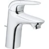 Grohe Einhand-Waschtischbatterie Eurostyle S-Size Geschlossener Hebelgriff Chrom -Dusch Welt Verkauf 518376 4520 23707003