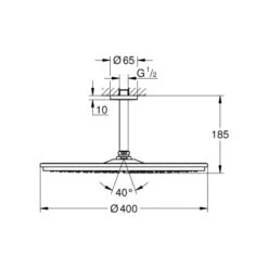 Grohe Kopfbrausenset Rainshower Cosmopolitan Chrom 400 Deckenauslass 142 Mm 7 Grohe Kopfbrausenset Rainshower Cosmopolitan Chrom 400 Deckenauslass 142 Mm -Dusch Welt Verkauf 518523 4520 1866921