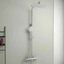 Ideal Standard Duschsystem Flex Mit Brausethermostat Ceratherm T100 Chrom 17 Ideal Standard Duschsystem Flex Mit Brausethermostat Ceratherm T100 Chrom -Dusch Welt Verkauf 606099 3049 4