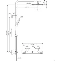 Ideal Standard Duschsystem Flex Mit Brausethermostat Ceratherm T100 Chrom 18 Ideal Standard Duschsystem Flex Mit Brausethermostat Ceratherm T100 Chrom -Dusch Welt Verkauf 606099 3049 5
