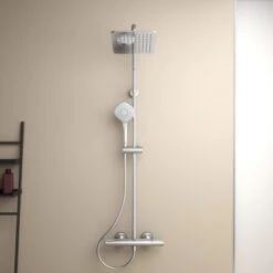 Ideal Standard Duschsystem Mit Brausethermostat Ceratherm T100 Chrom -Dusch Welt Verkauf 611676 3049 7