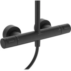 Ideal Standard Duschsystem Ceratherm T25 Kopfbrause 20 Cm Silk Black -Dusch Welt Verkauf 611768 3049 3