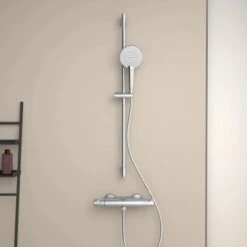 Ideal Standard Brausethermostat Ceratherm T50 Aufputz Mit Ablage Chrom 11 Ideal Standard Brausethermostat Ceratherm T50 Aufputz Mit Ablage Chrom -Dusch Welt Verkauf 611782 3049 4